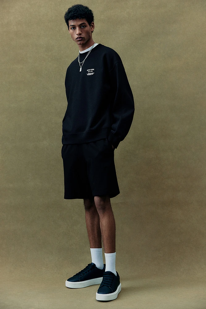 Loose Fit Printed Sweatshirt