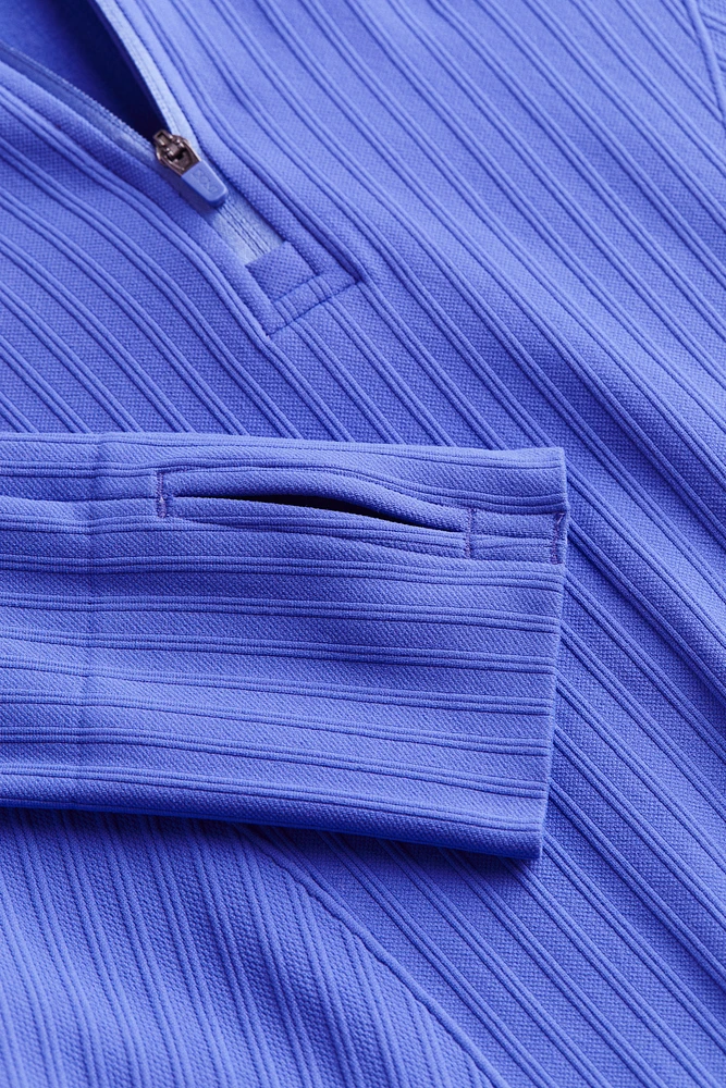 Seamless Half-Zip Sports Top with DryMove™