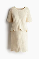 MAMA 2-Piece Pointelle-Knit Set