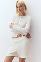 Pointelle Jersey Cardigan