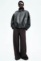 Wide-Leg Dress Pants