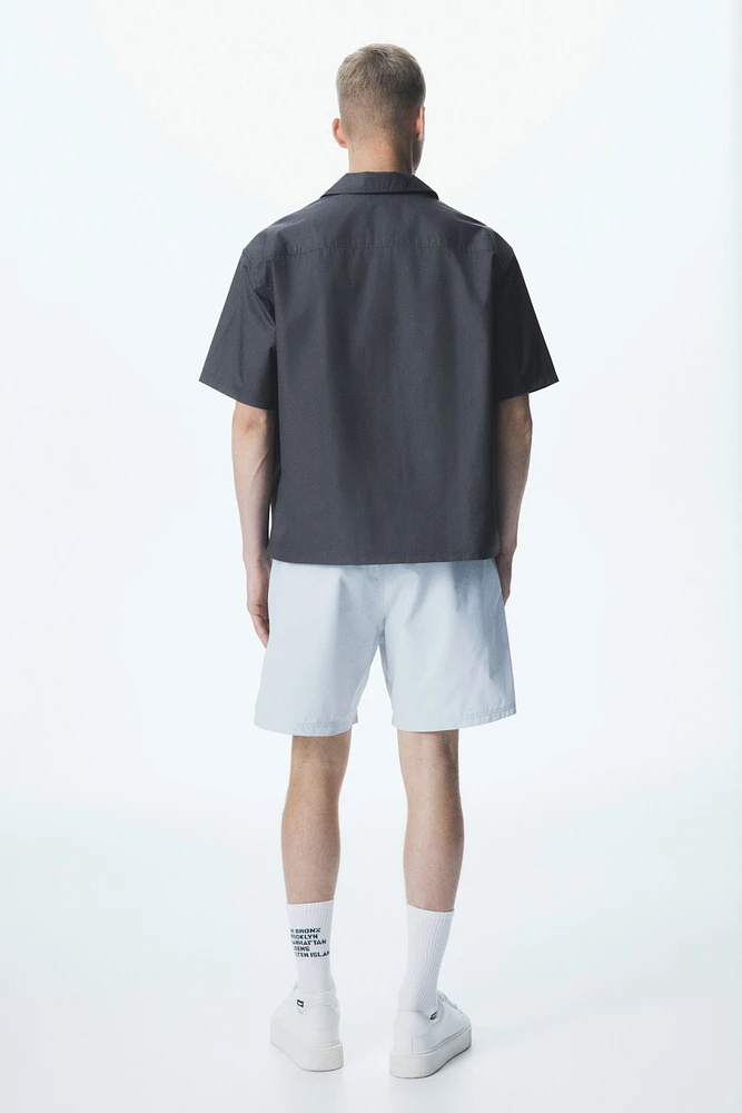 Loose-Fit Short-Sleeved Utility Shirt