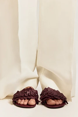 Sandales en cuir