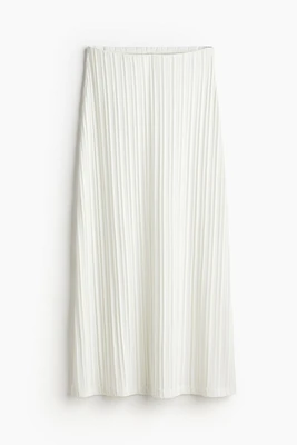 Ladder-stitch-look Knit Skirt