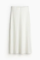 Ladder-stitch-look Knit Skirt
