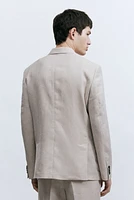 Regular-Fit Wool-Blend Double-Breasted Jacket
