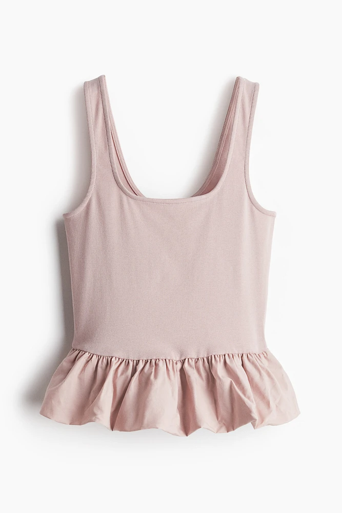 Bubble-Hem Tank Top