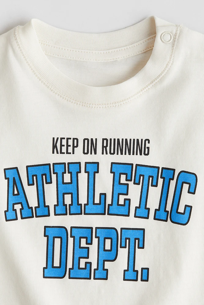T-shirt en coton imprimé
