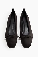 Bow-Detail Ballet Flats