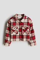 Veste courte en flanelle