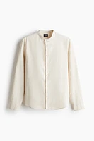 Regular-Fit Linen-Blend Shirt