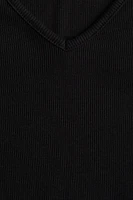 Ribbed Cotton Jersey Top