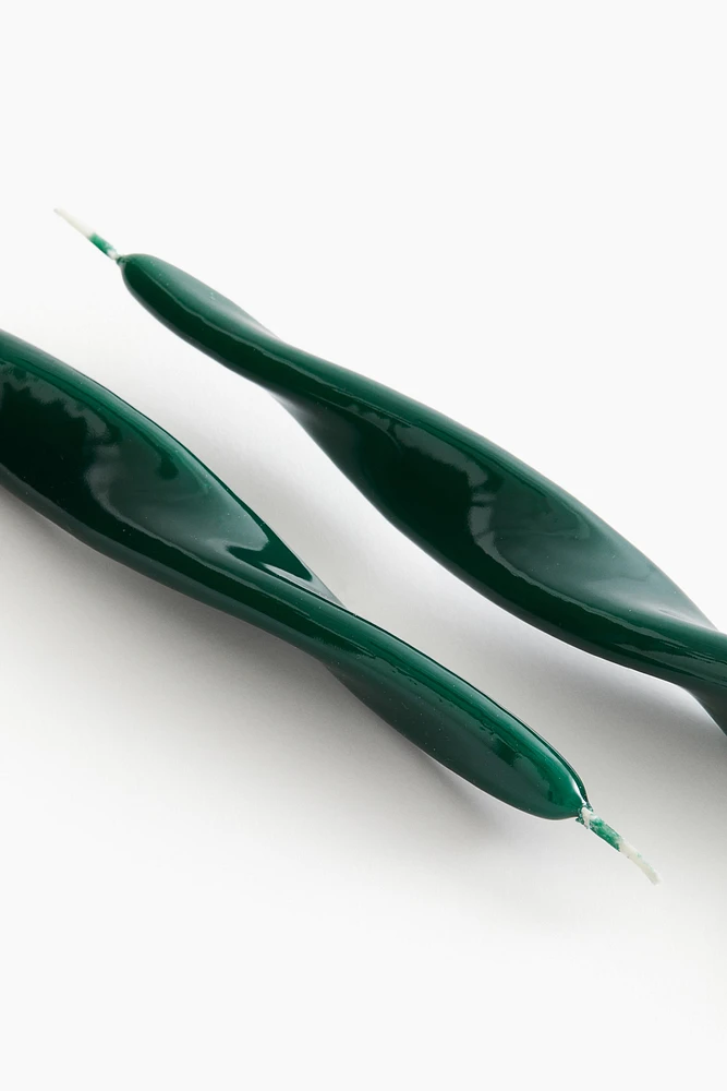 2-pack Spiral Taper Candles