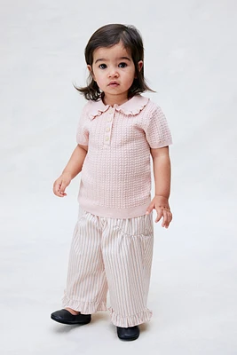 Cable-Knit Cotton Top