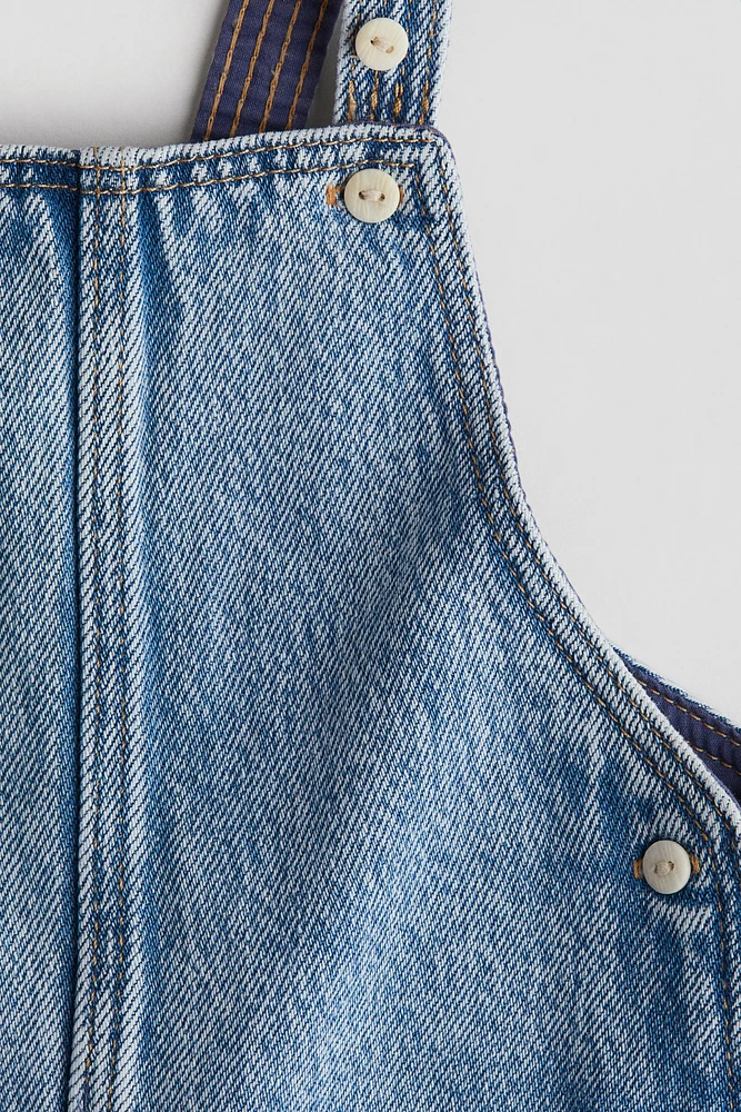 Denim Overall Shorts