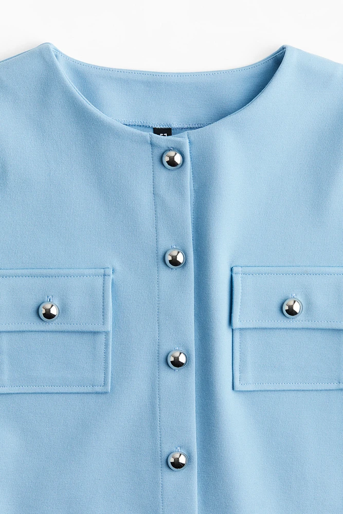 Waffled Jersey Top