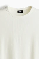 Slim-Fit Ribbed T-Shirt
