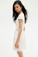 Crêpe Wrap-Front Dress
