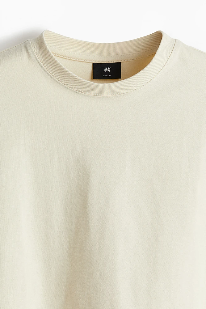 Loose-Fit Long-Sleeved Jersey Shirt