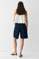Denim Bermuda Shorts