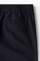 Regular Fit Linen-Blend Shorts