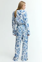 Crêpe Pants with Drawstring