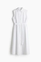 Tie-Belt Shirt Dress