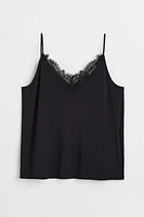 Lace-trimmed Camisole Top