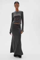 Long-Sleeved Microfiber Top