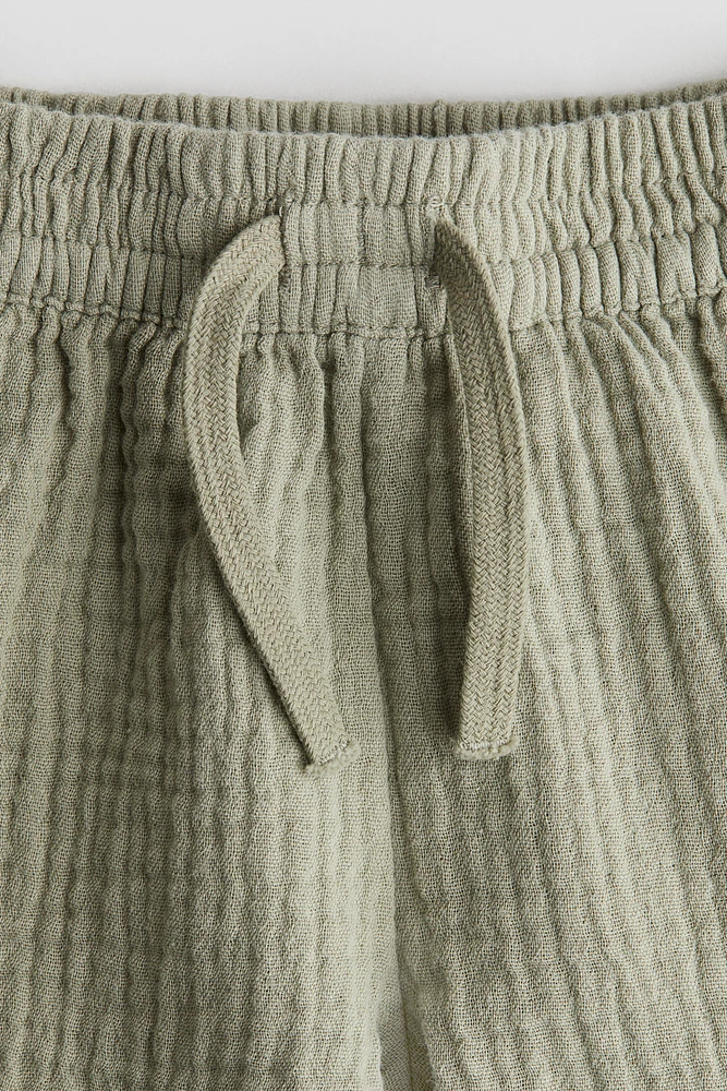 Cotton Muslin Shorts