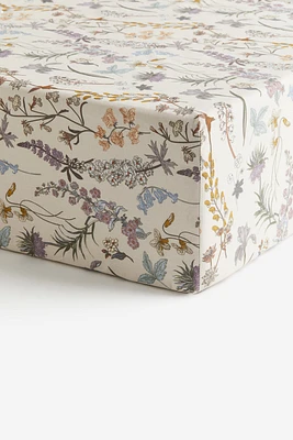 Drap-housse à motif pour lit simple