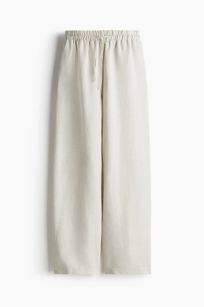 Pantalon en lin mélangé