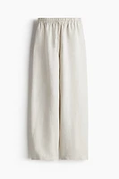 Pantalon en lin mélangé
