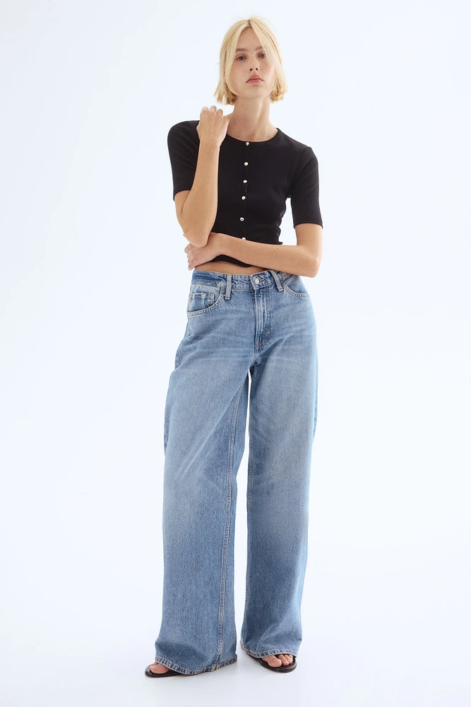Ribbed Jersey Cardigan