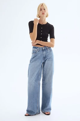 Ribbed Jersey Cardigan