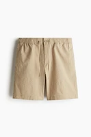 Relaxed-Fit Seersucker Shorts