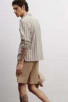 Relaxed-Fit Seersucker Shorts