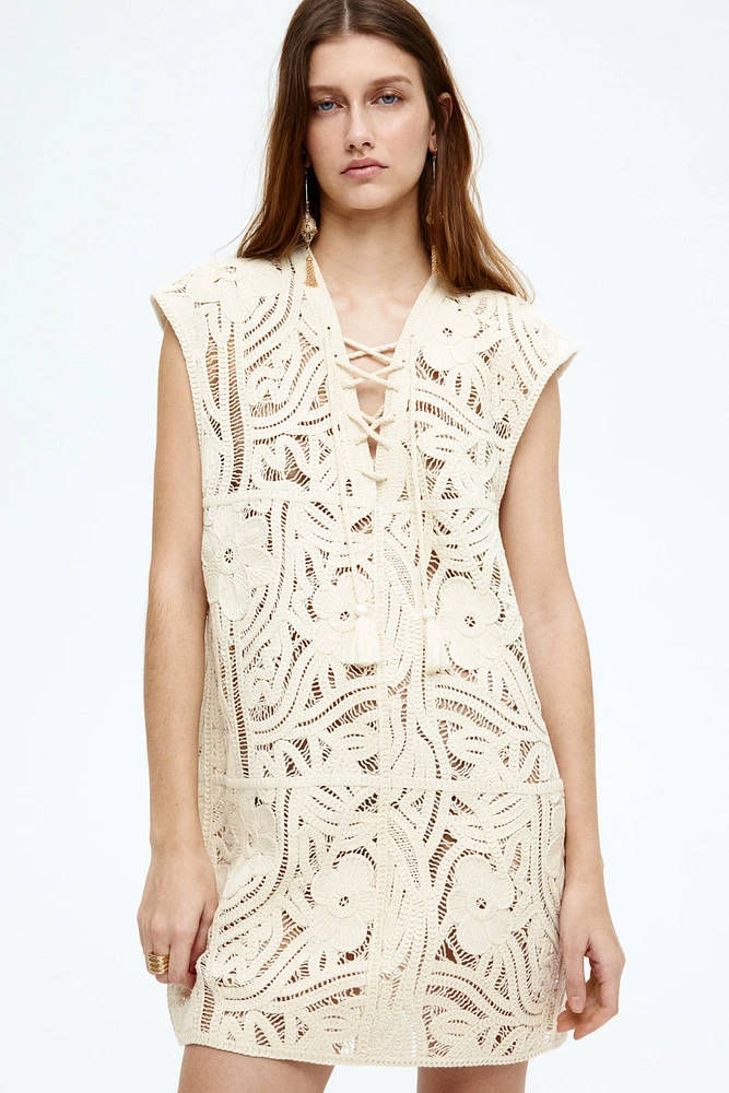 Crochet-Look Dress