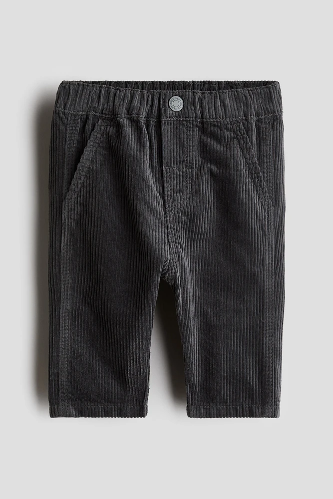 Pantalon en velours de coton côtelé