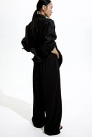 Wide-cut Pull-on Pants