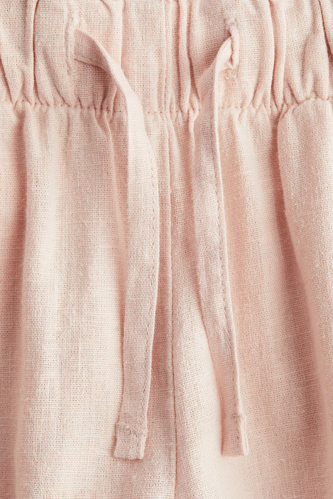 Linen-Blend Pants