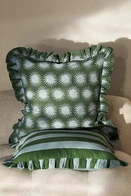 Ruffle-trimmed Cushion Cover