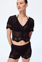 Crochet-Look Beach Top