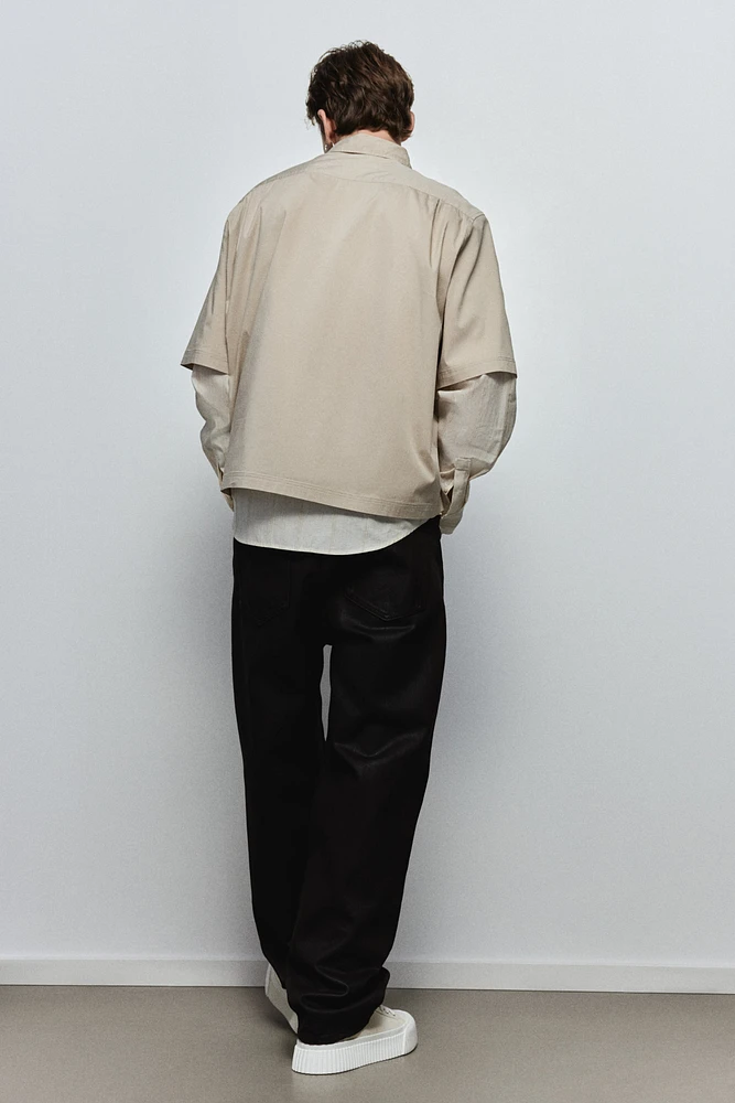 Chemise à manches courtes ample