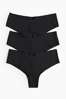3-pack Invisible Cheeky Hipster Briefs