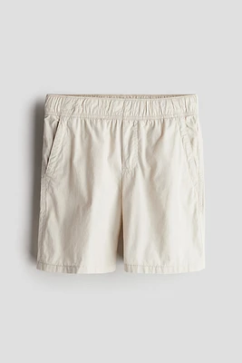 Short en coton avec taille élastique