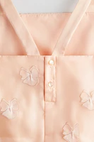 Appliquéd organza dress