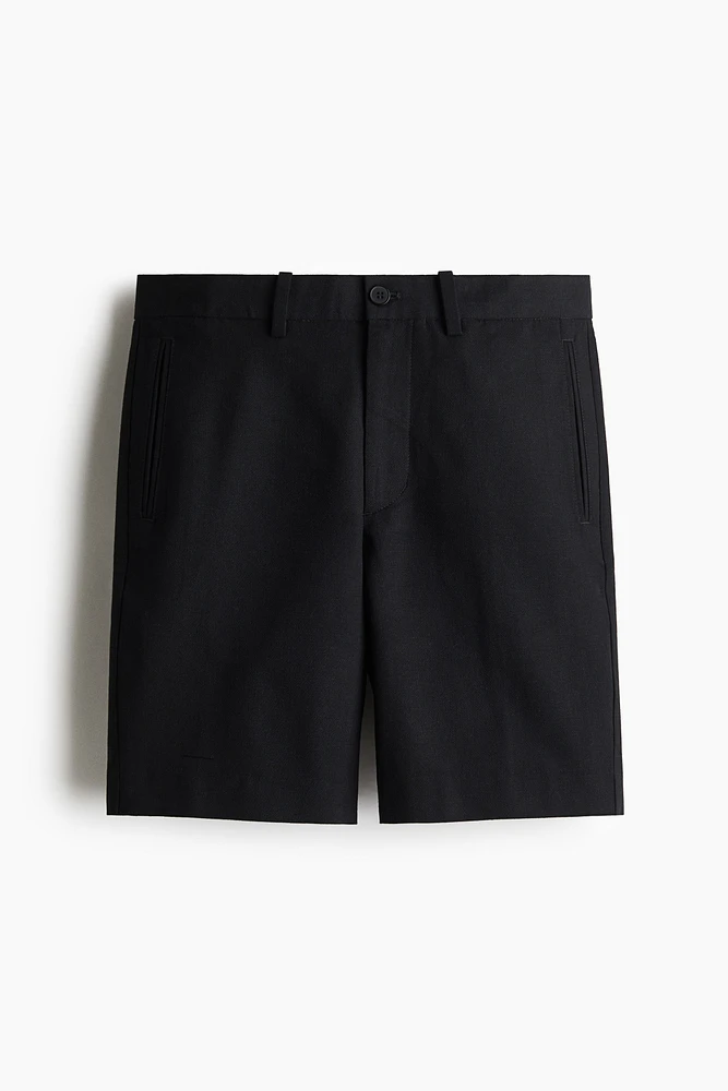 Regular-Fit Lyocell-Blend Chino Shorts