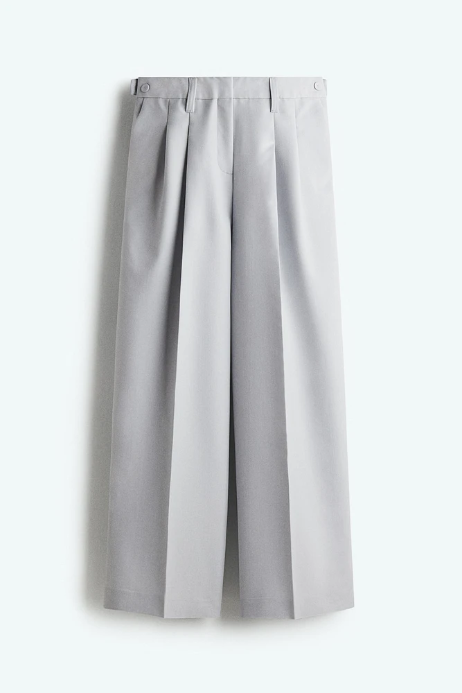 Wool-Blend Suit Pants