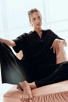 Pointelle-Knit Pants